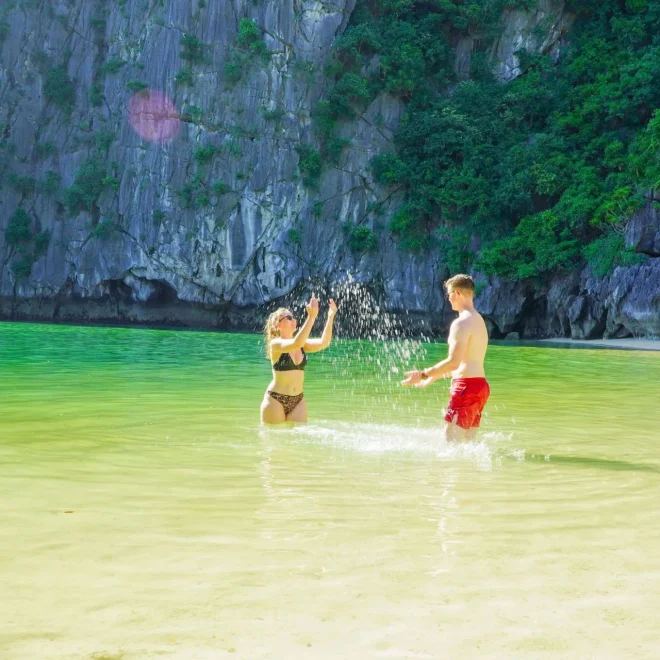 Swimming in Lan Ha Bay: The Complete Guide to Van Boi Beach & Ba Trai Dao Beach